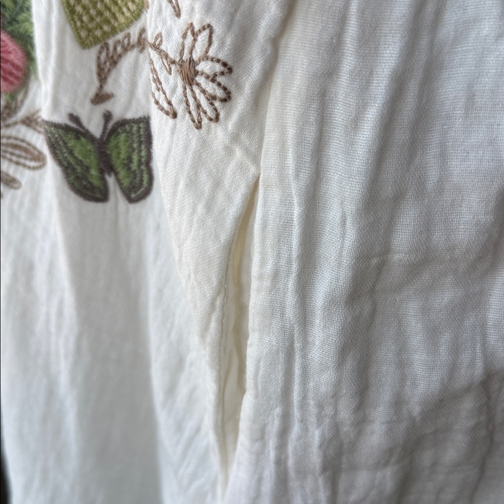 BIYA Johnny Was Annalise Embroidered Gauzy Dress - Picture 9 of 16